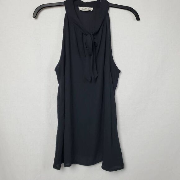 Pink Rose Medium Black Sleeveless Top - Picture 5 of 7